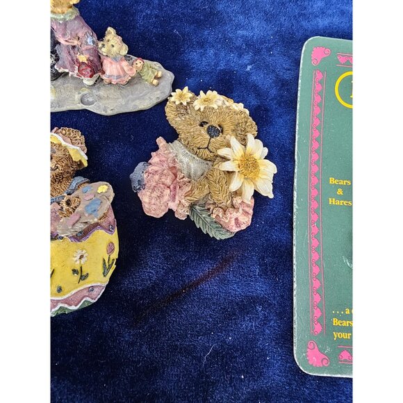 LOT OF 4 BEARWARE BOYDS BEARS & FRIENDS RESIN BROOCH‎ PIN - Picture 3 of 13